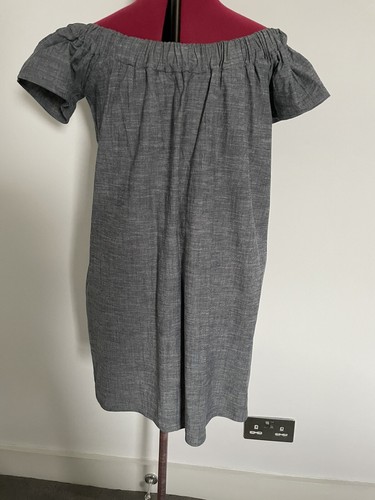 forever 21 off shoulder denim look dress size M - Picture 3 of 6