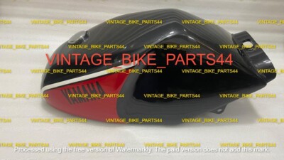Yamaha Rz350 31k YPVS Red and Black Painted Steel Petrol Tank - Rd Td Lc