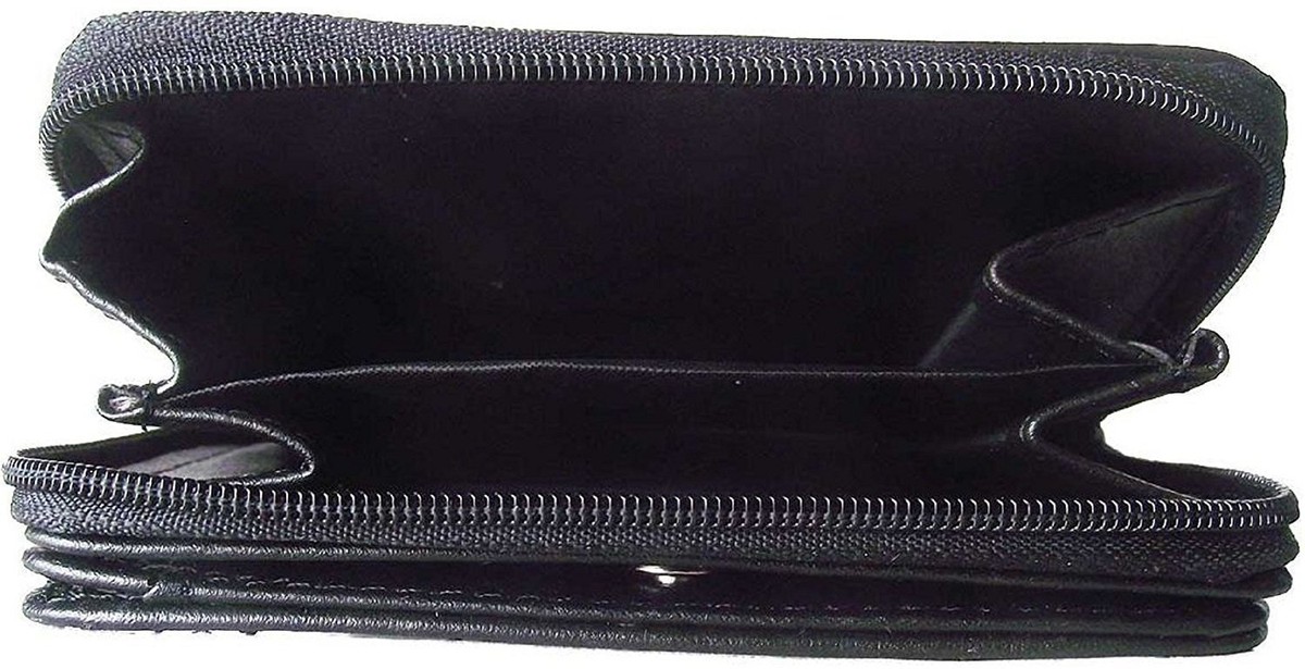 Syl'la Mexicaine Étui Carte Grise Et Permis En Cuir Véritable - Porte Documents Voiture Noir - Homme Et Femme