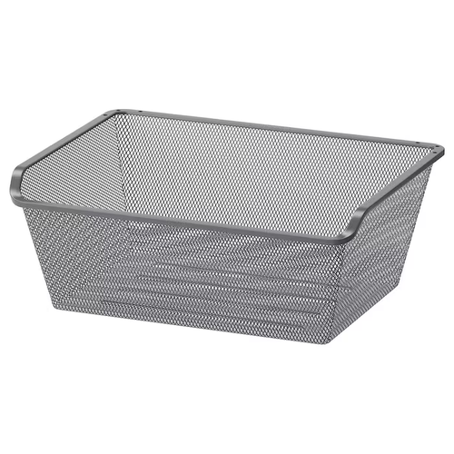 New IKEA KOMPLEMENT Mesh Basket Without Pull-Out Rail White & Dark Grey - Picture 6 of 46