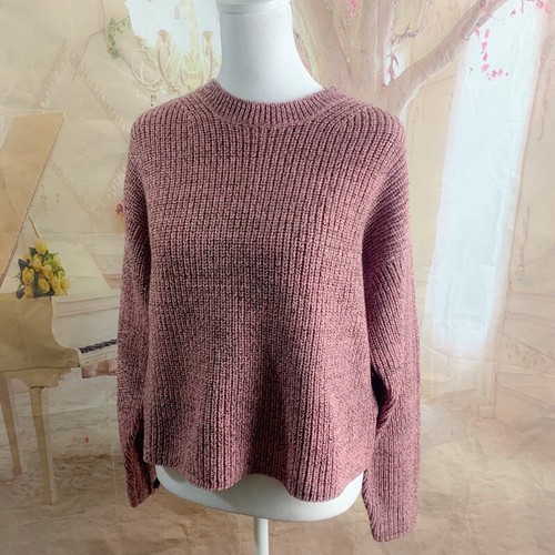 NUEVO Suéter Rag & Bone JUBILEE CREW en Rosa Polvorienta Talla Mediana - Imagen 5 de 11