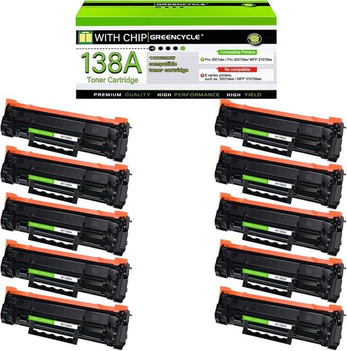 W1380A Tonerkartusche mit Chip für 138A HP LaserJet Pro 3001dw MFP 3101fdw SET - Bild 16 von 16