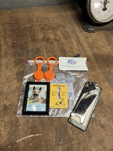Vintage Esso Tiger Wachhund Hund Öl Tankstelle Garage Werbung Posten
