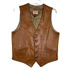 Texas Boot Clothing Vintage Size 38 Tan Leather Vest