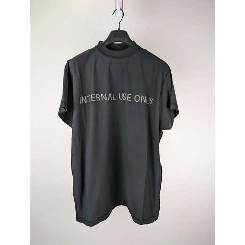 Balenciaga Internal Use Only Inside-Out Vintage Jersey T-Shirt in Black BNWT 1