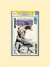 PRESALE Absolute Batman #15 CGC SS 9.8 1st Print SIGNED Snyder & Dragotta Remark