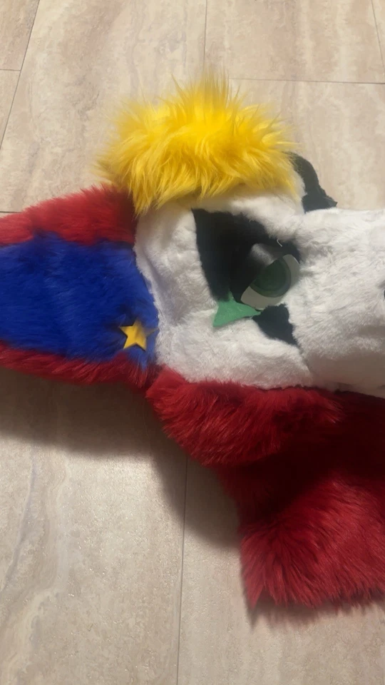 MQ DUTCH ANGEL DRAGON FURSUIT 头部 — 第 3/4 张图片