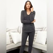 Barefoot Dreams Malibu Collection Luxe Lounge Scrunch Hoodie size S