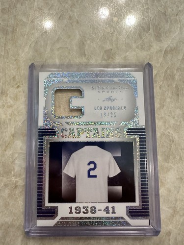 2022 Leaf In The Game Used Sport Leo Durocher Relic Captains /25 C-17 MLB - Picture 3 of 4