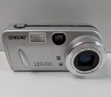 Sony Cyber-shot DSC-P52 3.2MP Digital Camera Silver Retro Y2K Compact Tested