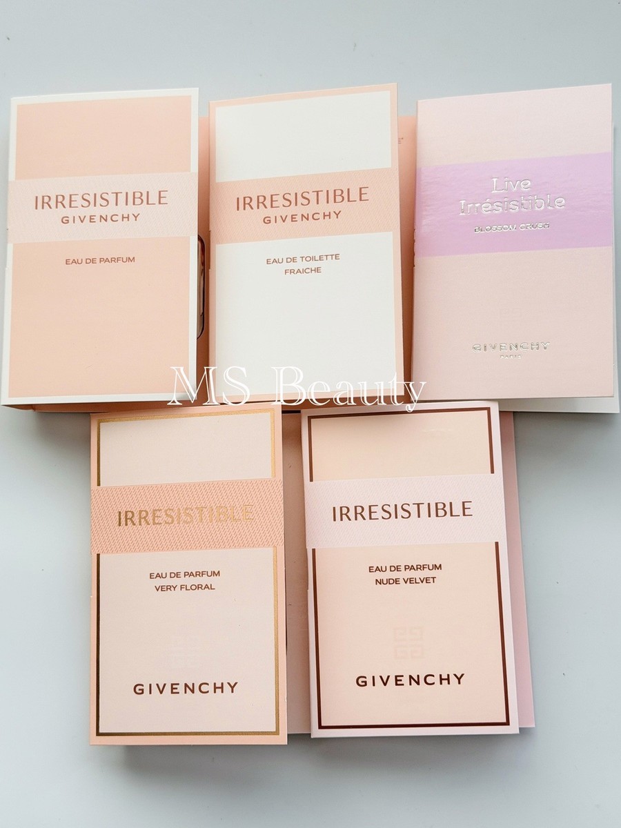 Givenchy Irresistible Perfume Sample 5pcs (Fraiche, Very Floral