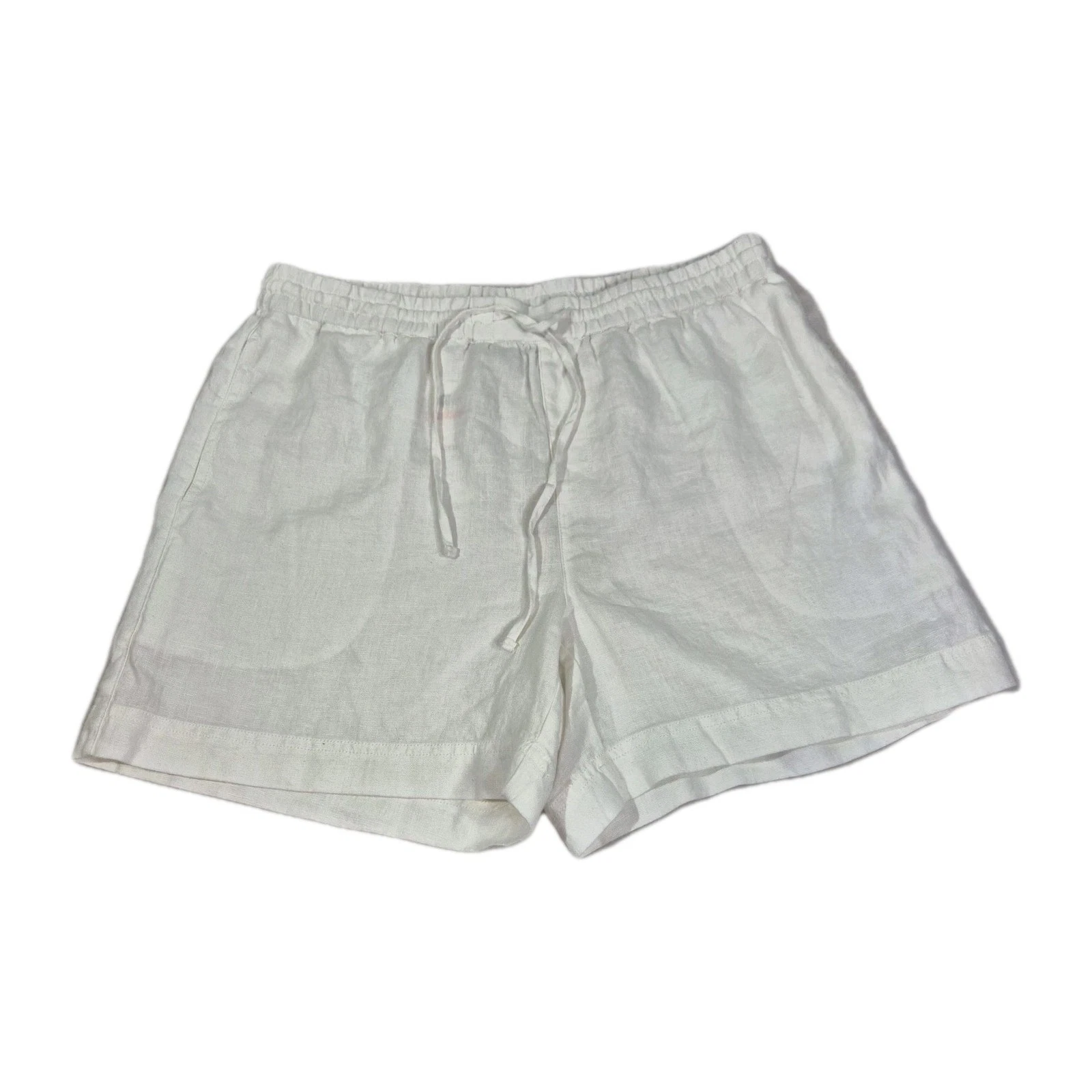Tommy Bahama Linen Shorts Women's Size Large Two Palms High-Rise White 65