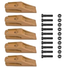 6684447 Skid Steer Bucket Unitooth Trenching Bucket Teeth with 10x Bolts & Nuts