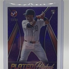 Jace Jung 2025 Topps Pristine Plated Polished Purple Refractor RC /99 Tigers