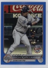 2022 Chrome NPB Nippon Professional Baseball Blue Refractor Takumi Kuriyama b6y