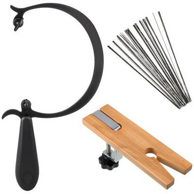 Mifoci 147 Pcs Jeweler's Saw Set Frame Include 1 Curved Black, Silver 