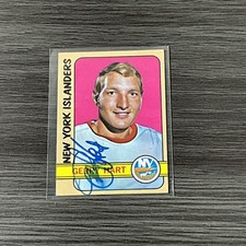 Gerry Hart Rookie #92 1972 Topps New York Islanders Hockey Card NHL NM autograph