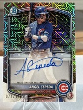 2025 Bowman Chrome Angel Cepeda Mojo Auto /150 Chicago Cubs