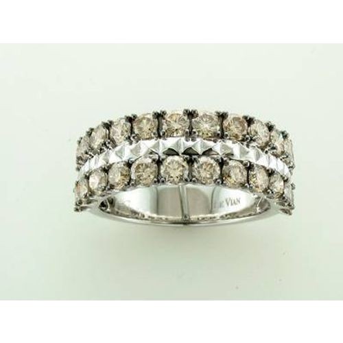 LeVian 14K White Gold Chocolate Dimaond 2.05 cts Band Ring Ring Size 10