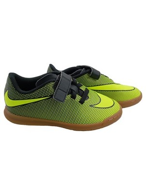 Nike Bravata II Kinder Hallenschuhe Fußballschuhe Gr. 30 Neongelb Schwarz