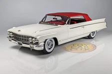 1962 Cadillac Eldorado Biarritz Convertible, Closed 1:18 Mitica 102004 White