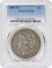 1891-CC Morgan Silver  Dollar VF20 PCGS