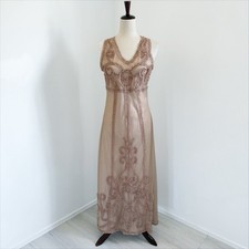 VTG Papillon Dress Womens Medium Blush Feminine Victorian Delicate Fairy Whimsy