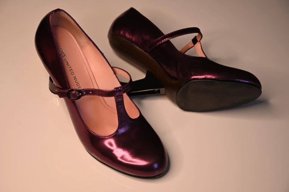 Tacones United Nude Eamz Mary Jane Iride púrpura escultural - EU 40 US 9-9.5 Foto 2 de 4