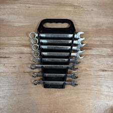 Craftsman 8 Piece Metric Combination Wrench Set 10mm-17mm Raised Panel Usa Made