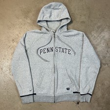 Vintage Nike Penn State Hoodie Sweatshirt Embroidered Spellout Mini Swoosh YL