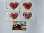 Starbucks Gift Card ?? Germany # 6340 Set 4 Hearts Cards Happy Birthday