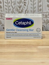 Cetaphil Gentle Cleansing Glycerin Bar Soap Dry to Normal Sensitive Skin 4.5 oz.