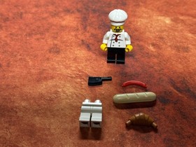 LEGO CITY: Chef w/ food stand: Set 8397 retired. No Manual.