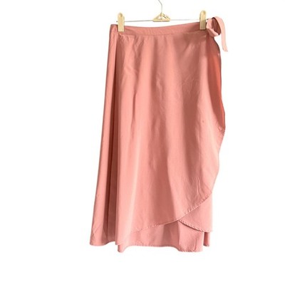 Athleta Women s 1X Grace Wrap Skirt Palermo Pink Lightweight Side Tie