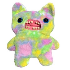 FUGGLER BIG BIGG FUGG 18  Colorful Multi Color Tie Dye Plush w Teeth  Tags 2024