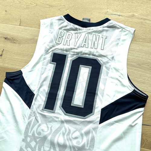 Maglia Da Basket NBA Authentic Kobe Dream Team USA Air Jordan LeBron 44 L - Picture 3 of 18