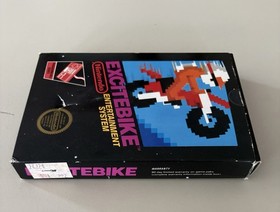 Excitebike NES CIB TESTED & WORKS W/5 Screws+Seal+Hangtab+Manual+Poster