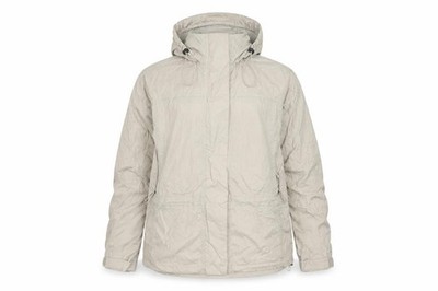 Magellan's Damen Anorak Jacke Größe M Beige Mittellang Langarm Reise Reißverschluss