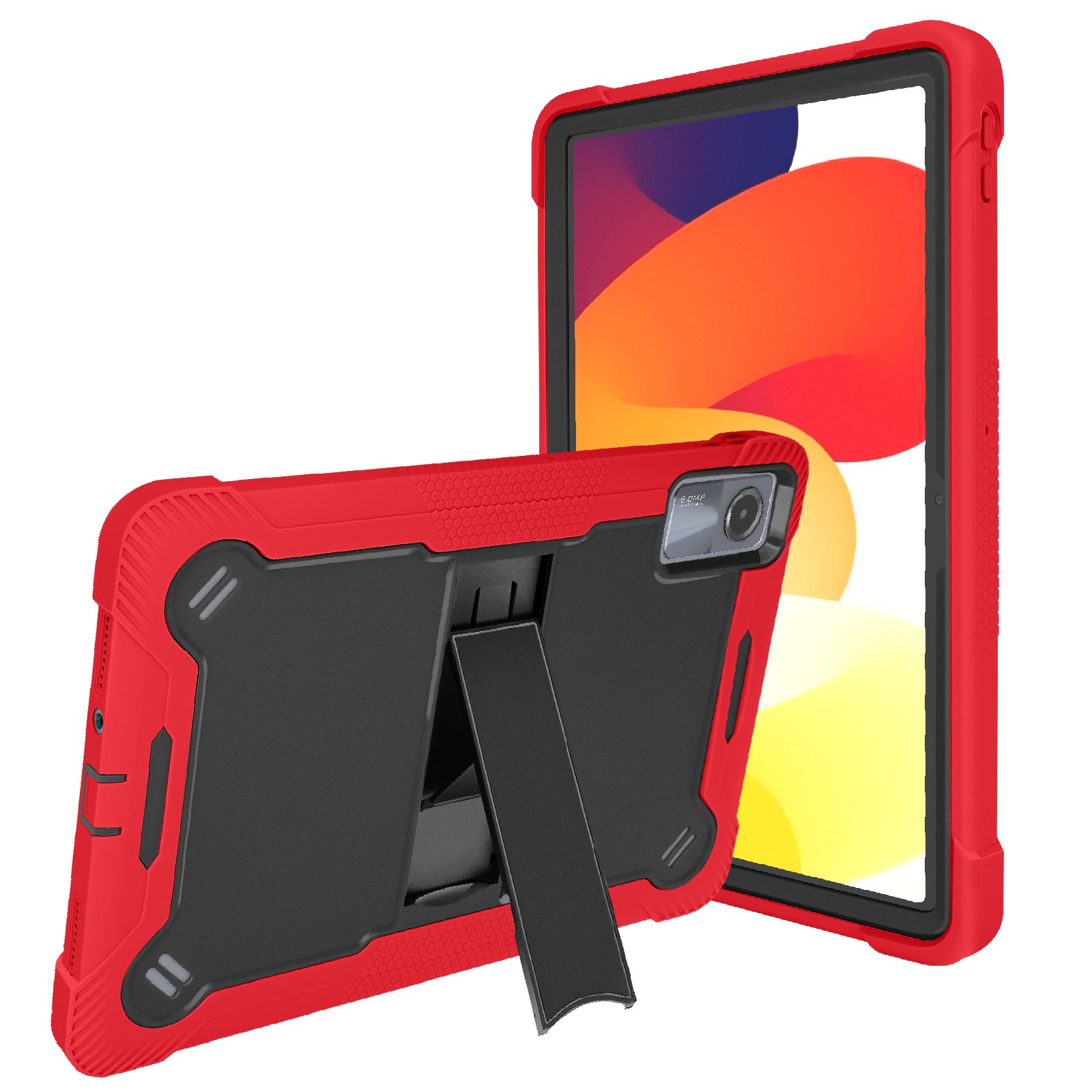 Coque Xiaomi Redmi Pad SE Avizar Antichoc avec Support Rouge
