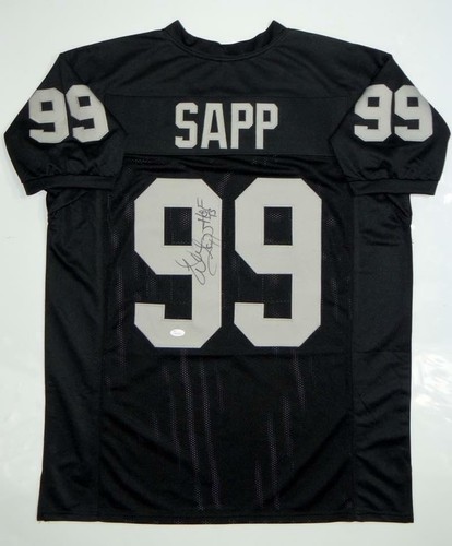 Warren Sapp Autographed Black Pro Style Jersey HOF- JSA Witness Auth *Vert HOF - Picture 10 of 11