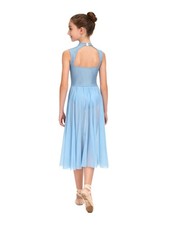 Kids Girls Dancewear Performance Leotard Dance Dresses Ballet Mock Neck Costume