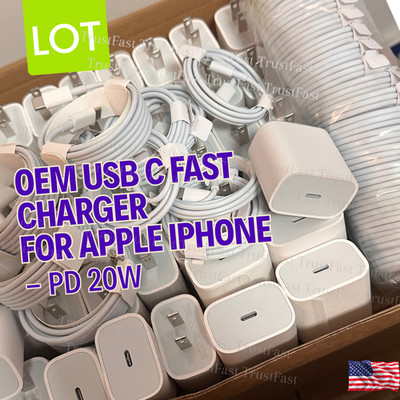 PD Fast Charge USB-C to iPhone Cable Kit 20W Cube For iPhone 17/14/13/11/XS Lot