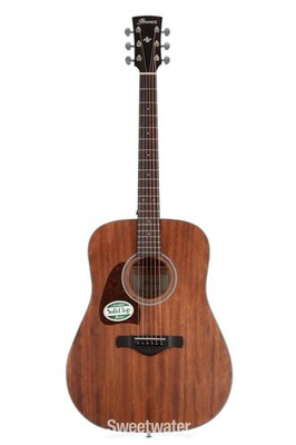 Ibanez AW54 Left-Handed Acoustic Guitar - Open Pore Natural