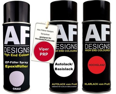 Epoxid Spraydose Set für Viper PRP Red Spraydose EP Grundierung Klarlack Sprühdo
