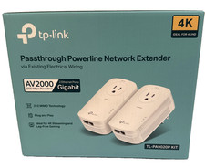 TP  Link AV2000 TL-PA9020P Kit Passthrough Powerline Network Extender  OPEN BOX 