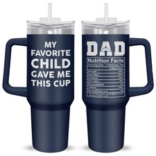 AXIARA Birthday Gifts for Dad from Daughter Son - Favorite Child Insulated 40...