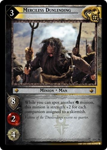 Merciless Dunlending - Bloodlines - Herr der Ringe TCG - Bild 1 von 6