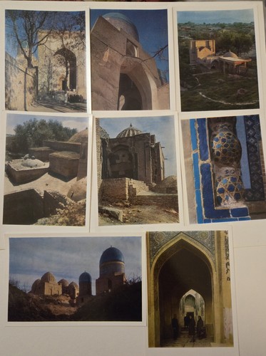 Vintage Shah-i-Zindah Samarkand Postcard Set USSR 1970s Aurora Art Central Asia - Picture 5 of 6