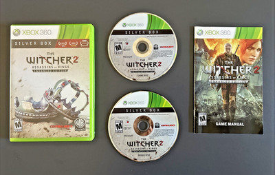 The Witcher 2: Enhanced Edition (Silver Box) Xbox 360 w/ Bonus CD-No Map -TESTED