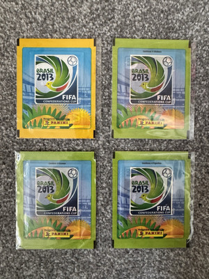 RAR! Panini Confederations Cup 2013 - Konvolut 4 verschiedene Pakete